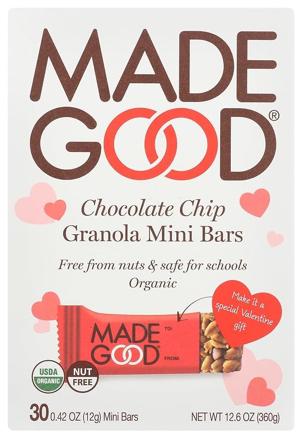 MADEGOOD Organic Chocolate Chip Granola Mini Bars, 12.6 OZ | Amazon (US)