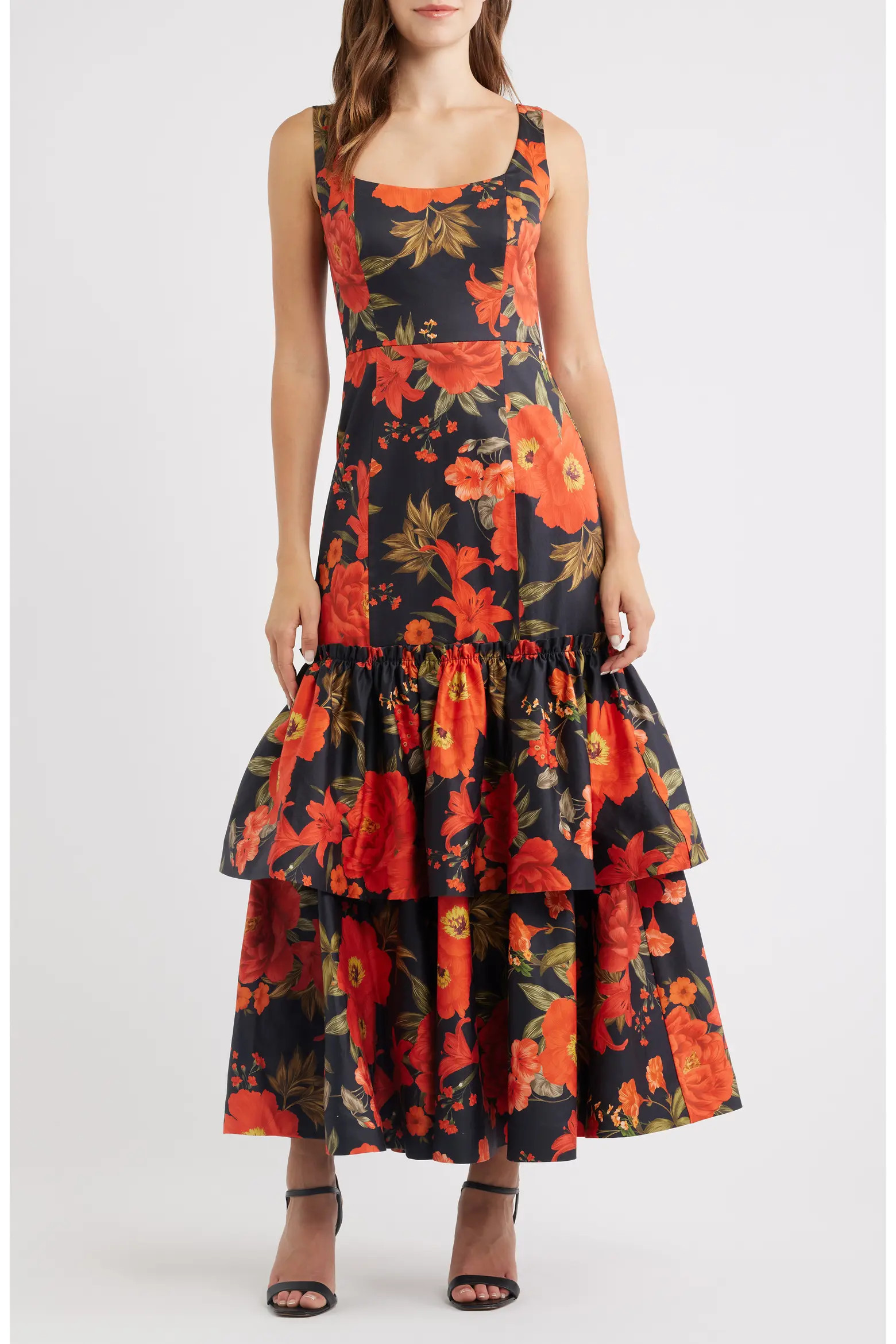 Avalee Floral Tiered Gown (Women) | Nordstrom | Nordstrom