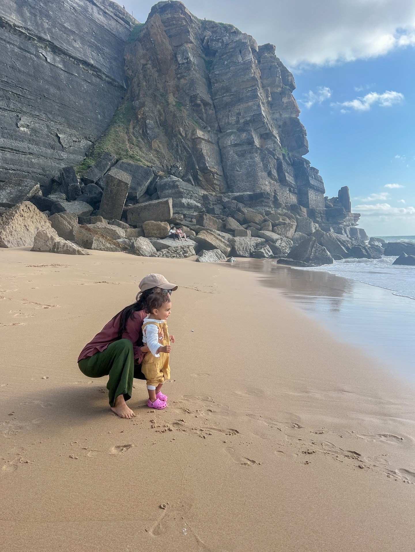 Wandering far from home, yet feeling completely grounded in this moment - barefoot on warm sand, sea breeze in our hair, and little footsteps beside mine. These quiet pauses in nature remind me what matters most: presence over perfection, connection over chaos. Motherhood isn’t always still, but here, beside the ocean, we slow down and savor. This is the kind of journey I never want to rush.