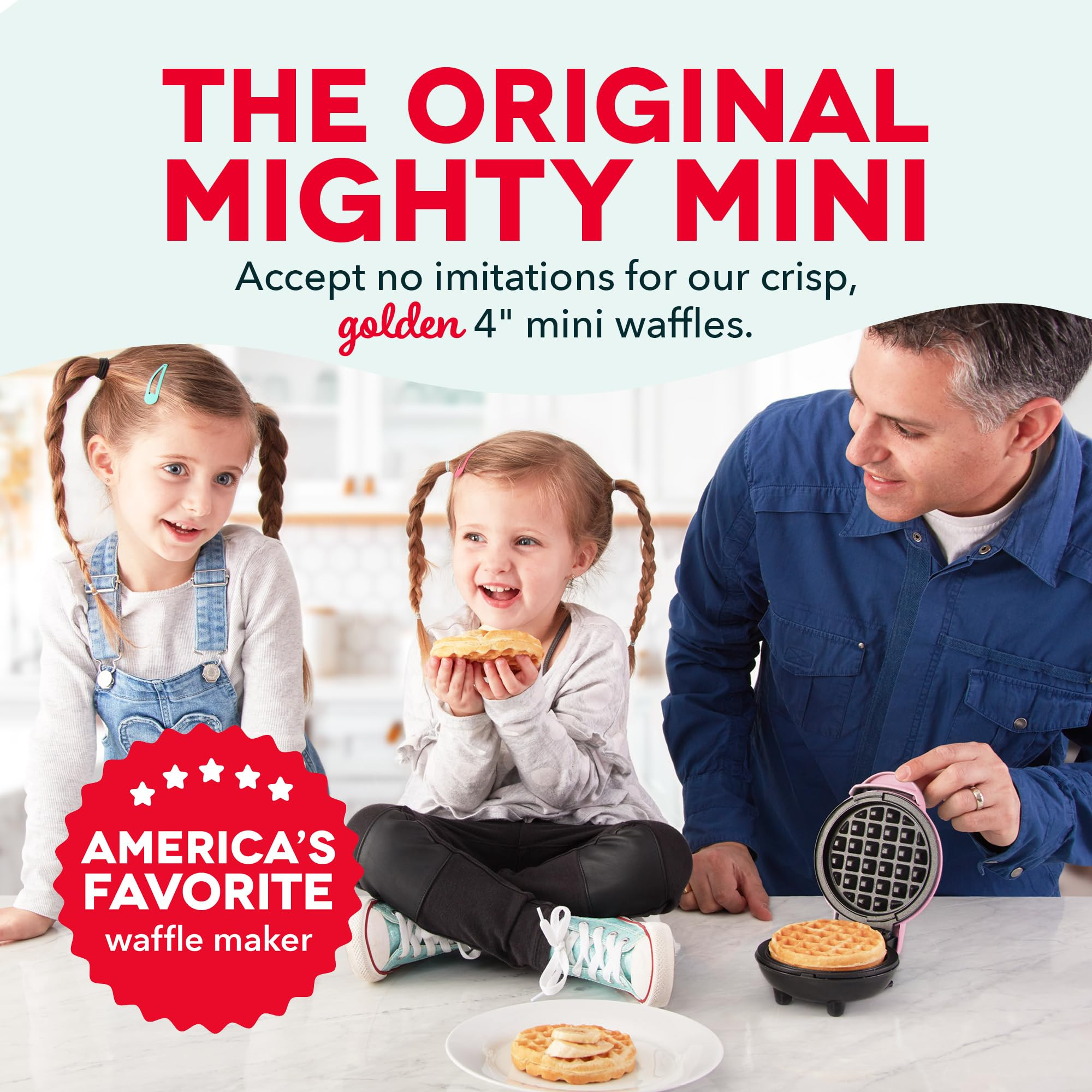 DASH Mini Maker for Individual Waffles, Hash Browns, Keto Chaffles with Easy to Clean, Non-Stick ... | Amazon (US)