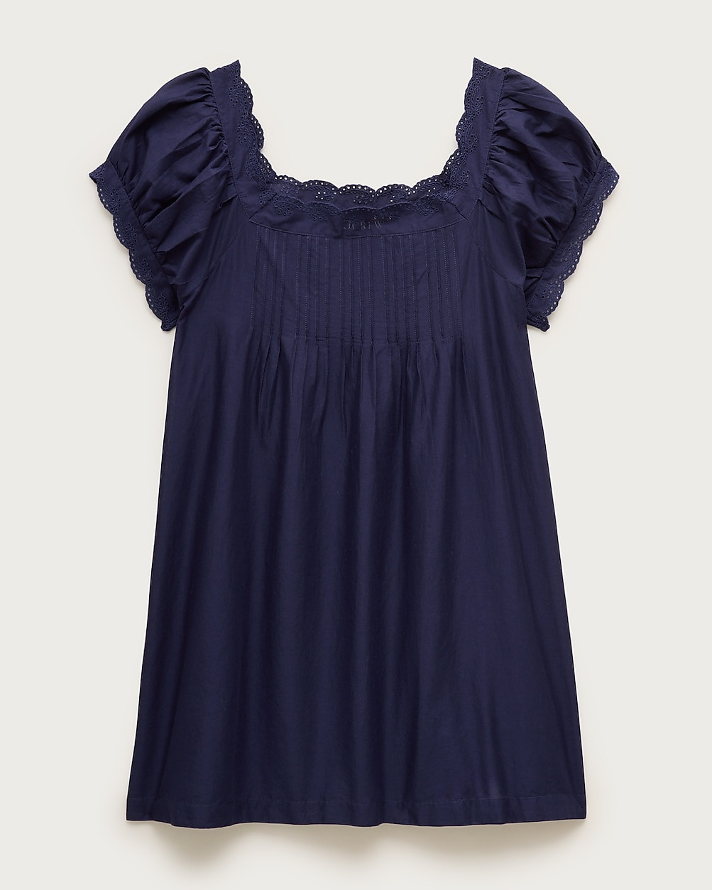 Cotton voile scallop-trim babydoll dress | J. Crew US
