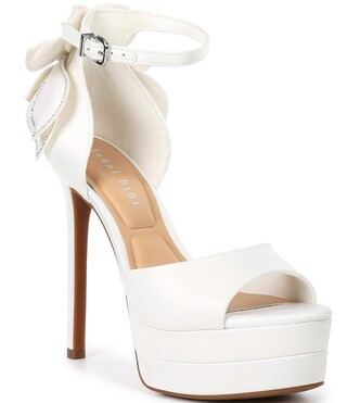 Bridal Collection Karmello Flower Ankle Strap Platform Dress Sandals | Dillard's