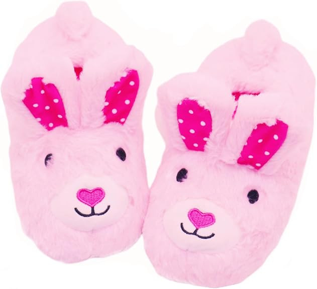 Girls Bunny Slippers Toddler Slippers Cute Rabbit Warm Plush Comfortable Winter House Shoes Cozy ... | Amazon (US)