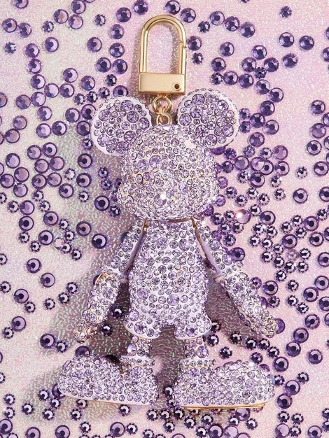 Mickey Mouse Disney Bag Charm: Purple Crystal | BaubleBar (US)