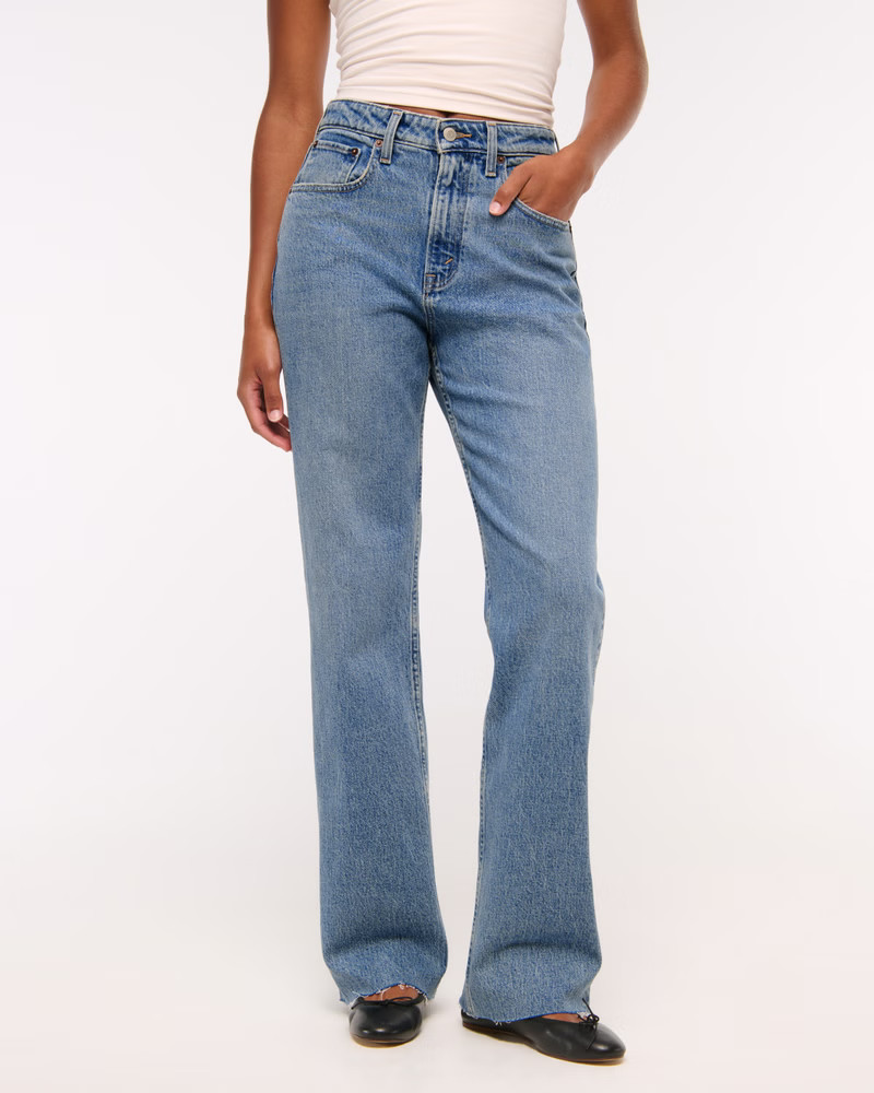 Curve Love High Rise 90s Relaxed Jean | Abercrombie & Fitch (US)