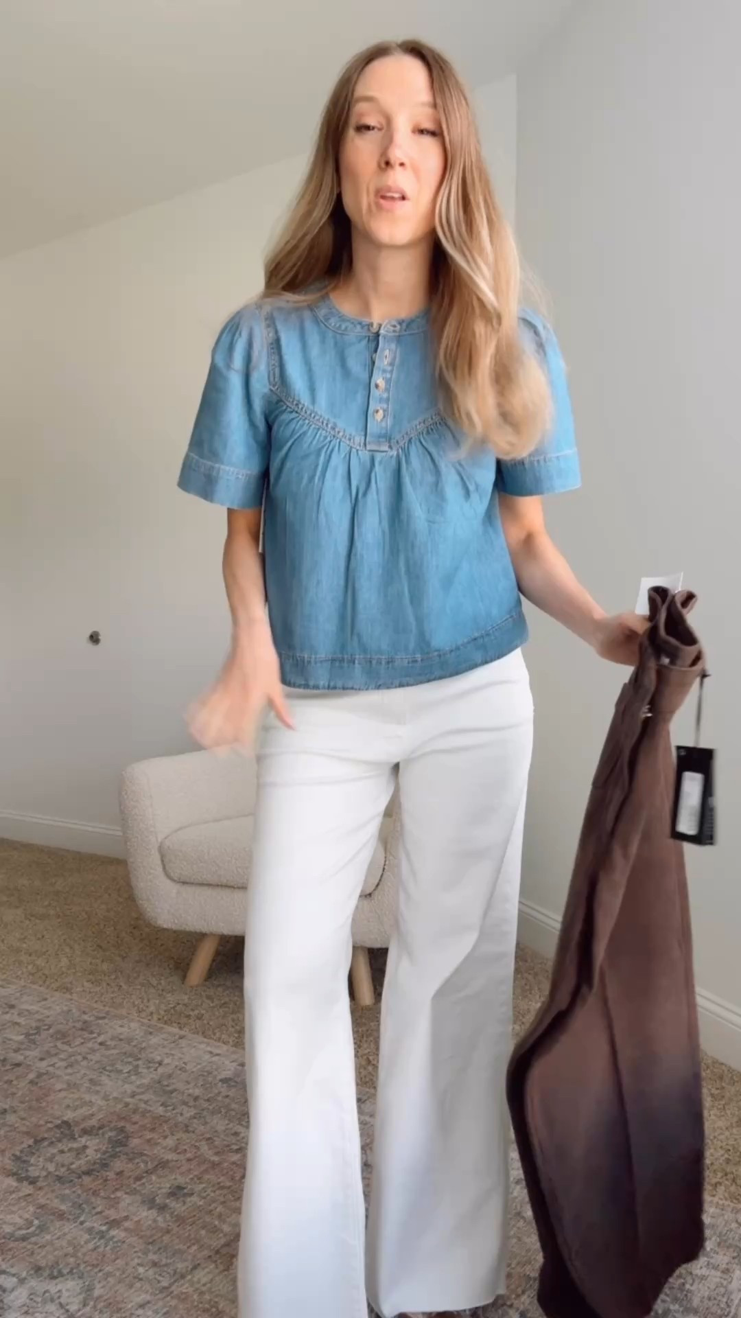 Chambray and white is my new favorite fall work outfit! From the Nordstrom anniversary sale

#LTKOver40 #LTKWorkwear #LTKSaleAlert