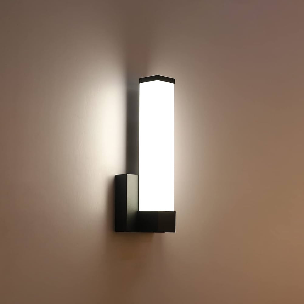 Black Wall Sconce for House Decor LED Wall Lights for Bedroom Bedside Wall Lamp Modern Indoor LED... | Amazon (US)
