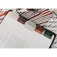 Bible Tabs, Jewel Tone, Metallic Gold Lettering, Matte Coated Finish | Etsy (US)