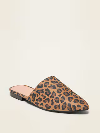 Faux-Suede Mule Flats for Women | Old Navy (US)