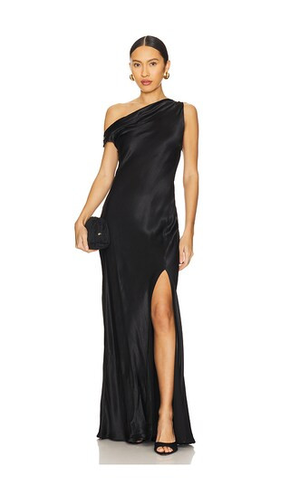 Sol Asymmetrical Dress in Black | Revolve Clothing (Global)