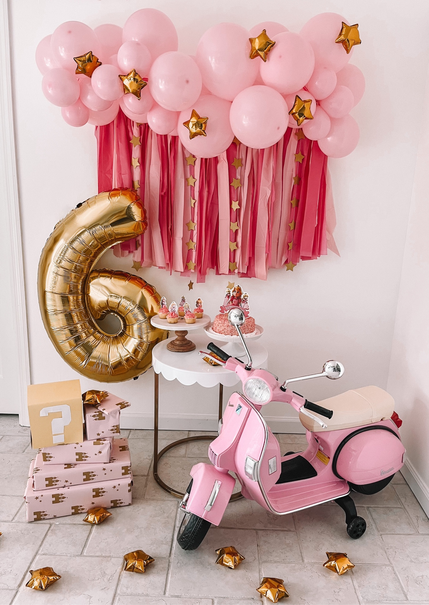 Princess Peach birthday morning set up✨

#LTKkids