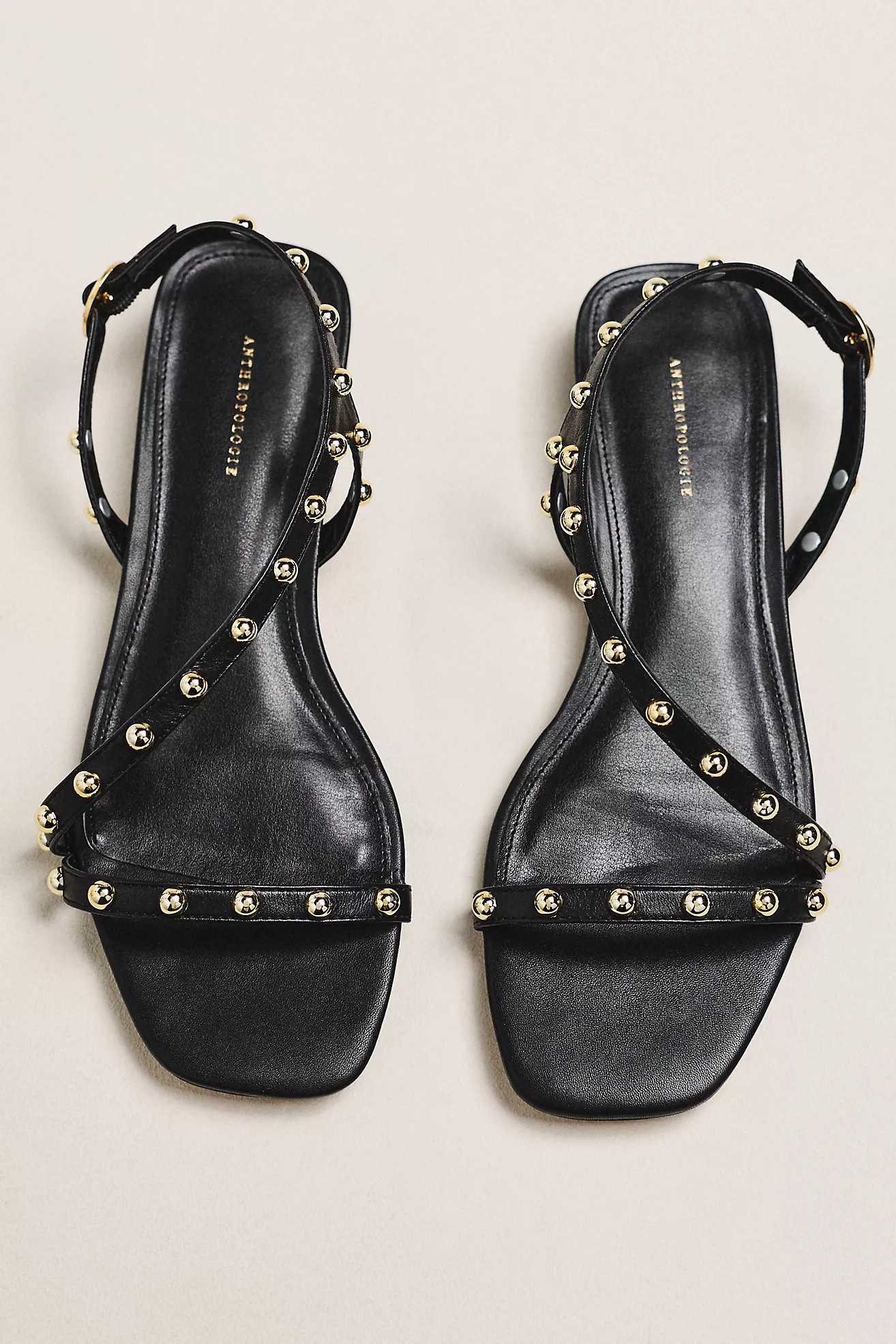 By Anthropologie Strappy Studded Flats | Anthropologie (US)