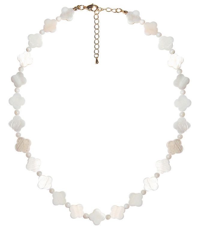 White on White Lana Beaded Necklace | Lisi Lerch Inc