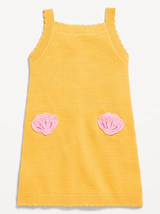 Sleeveless Sweater-Knit Embroidered Dress for Toddler Girls | Old Navy (US)