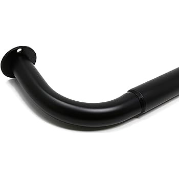 Urbanest Energy Saving Warp Around Black Out Return Adjustable Window Curtain Metal Rod Set, 1-in... | Amazon (US)