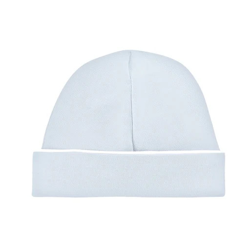 Blue Pima Hat with White Trim | Loozieloo