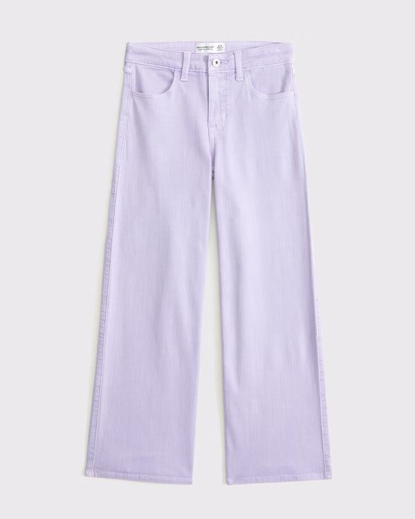 high rise wide leg jeans | Abercrombie & Fitch (US)