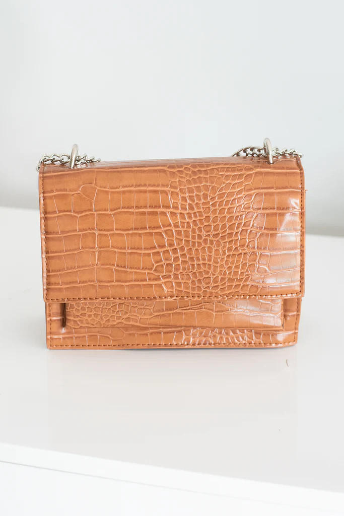Just My Style Brown Reptile Purse | The Mint Julep Boutique