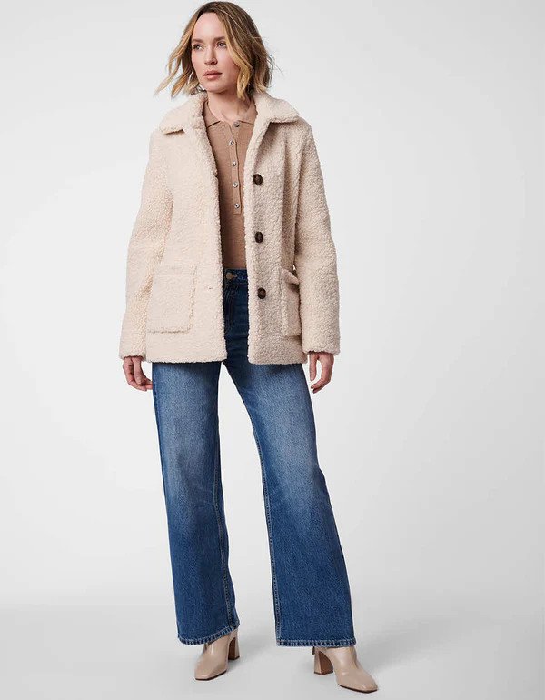 Teddy Vegan Fur Jacket | Bernardo Fashions