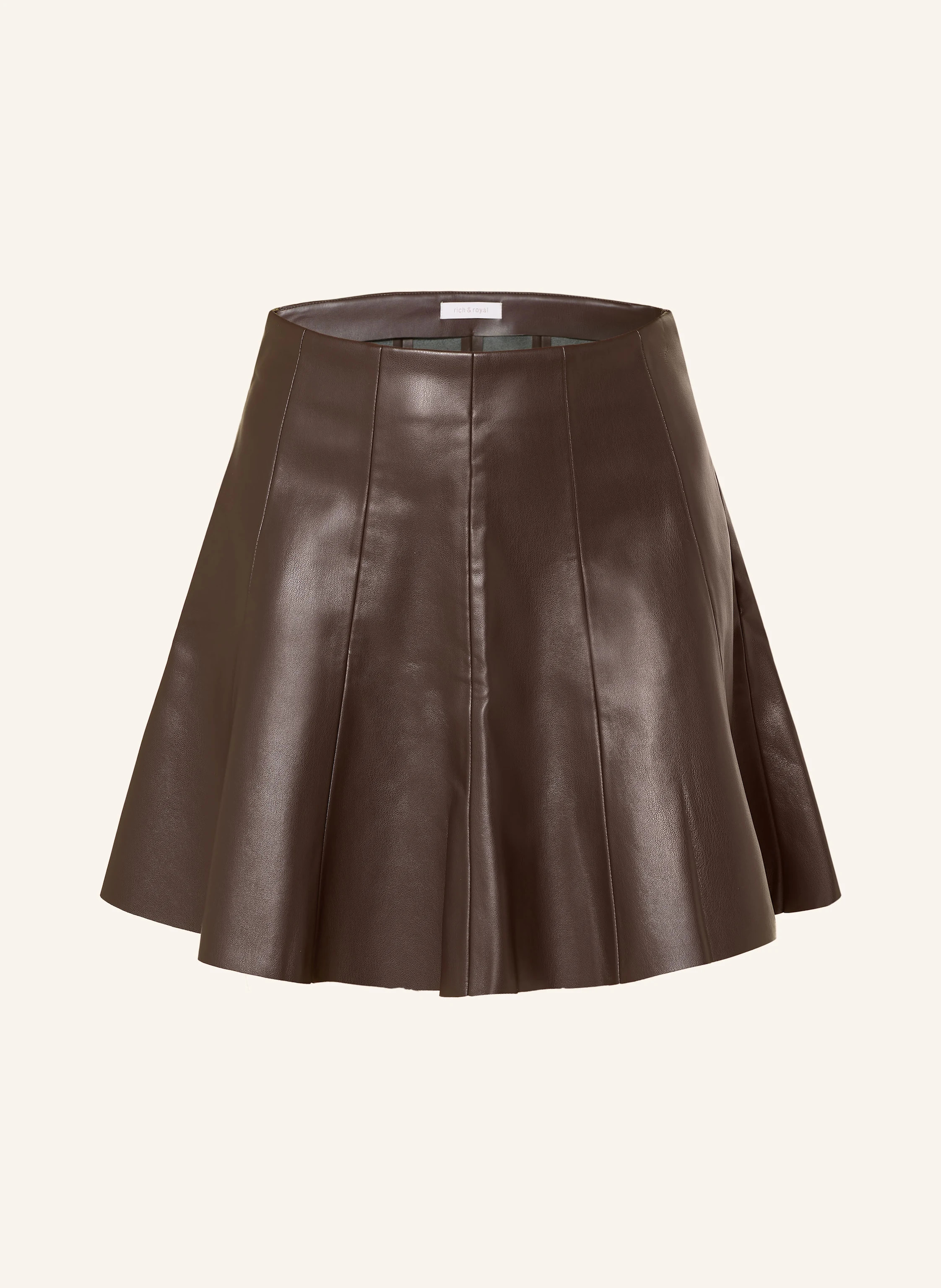 Rich & Royal Rock in Lederoptik in dunkelbraun | Breuninger (DACH)