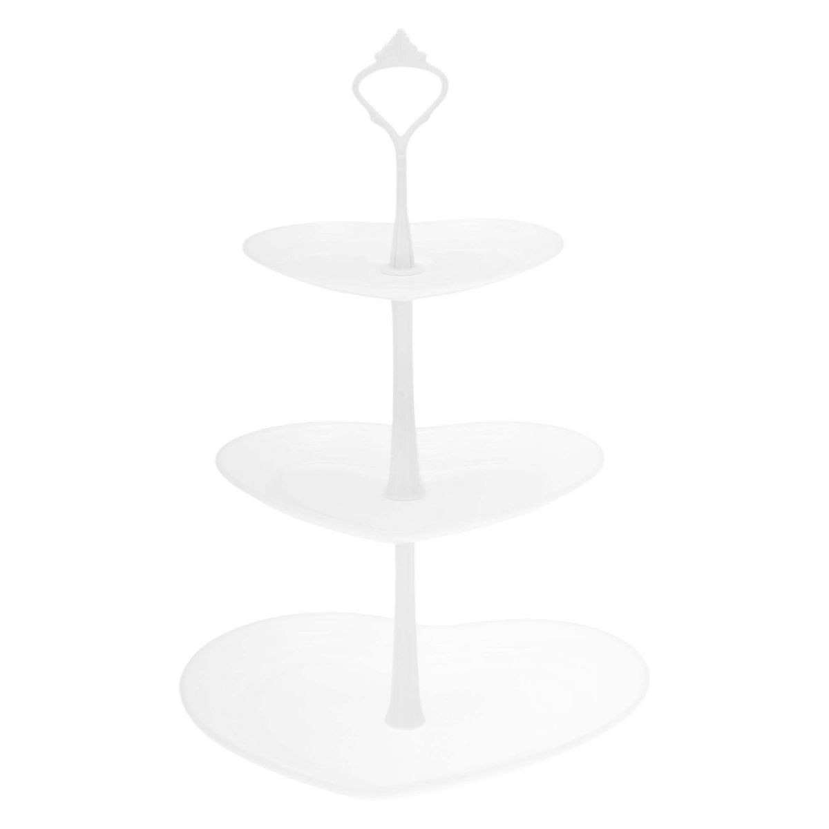 Unique Bargains Halloween Christmas 3-Layer Heart-shaped Dessert Cupcake Stand with Layered Servi... | Target