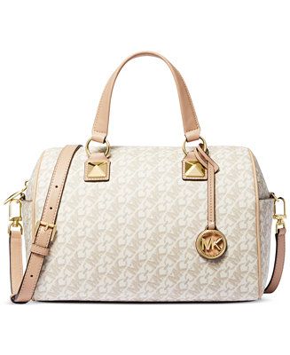 Michael Kors Empire Logo Grayson Medium Duffel Satchel - Macy's | Macy's