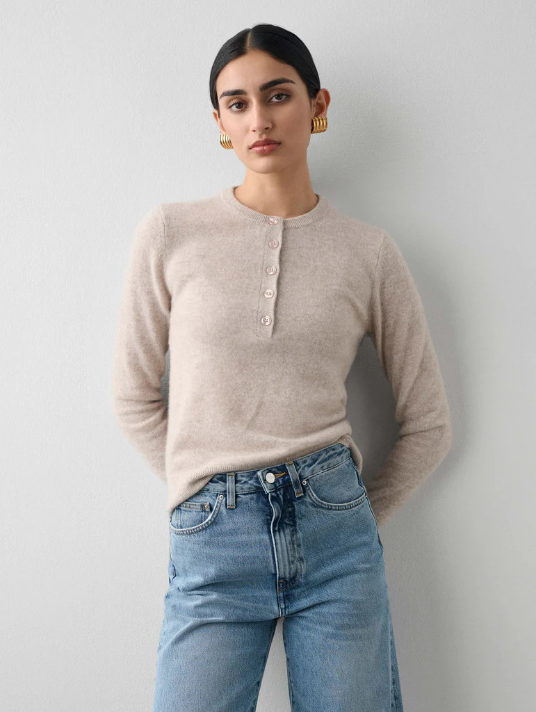Cashmere Henley | White and Warren
