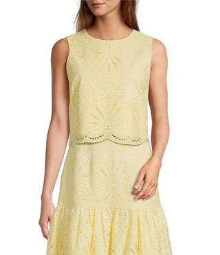 Antonio Melani Coordinating Blake Sleeveless Eyelet Blouse | Dillard's | Dillard's