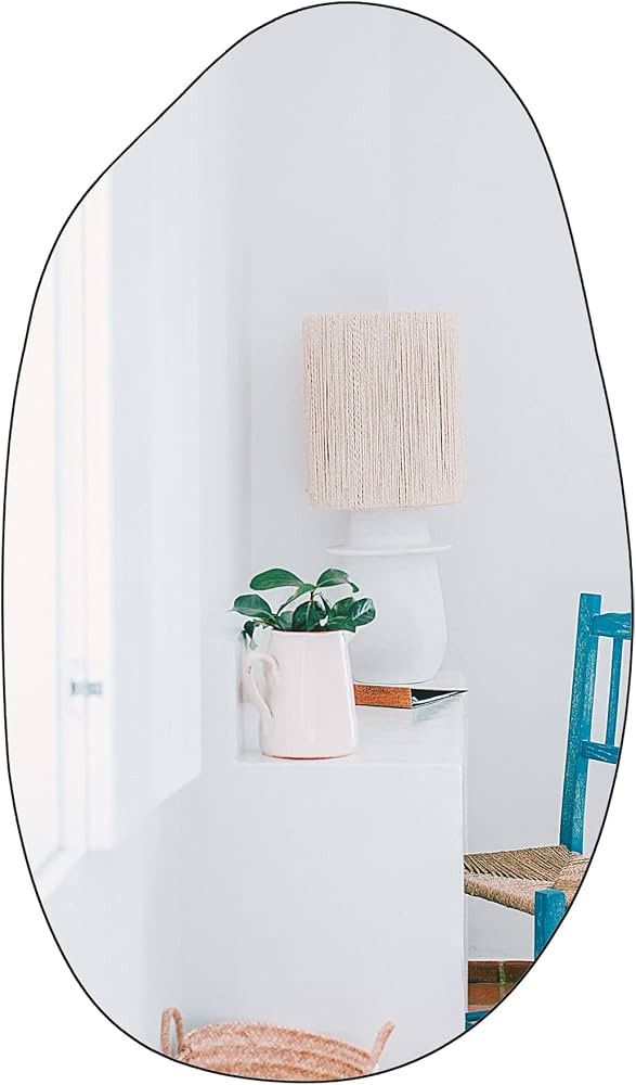 BOMINICA Asymmetrical Wall Mirror Frameless Irregular Accent Mirror for Living Room Entryway Bedr... | Amazon (UK)