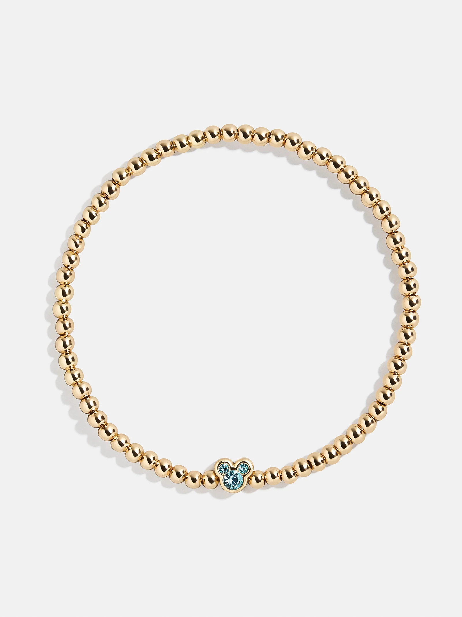 Disney Mickey Mouse Birthstone Pisa Bracelet - Aquamarine | BaubleBar