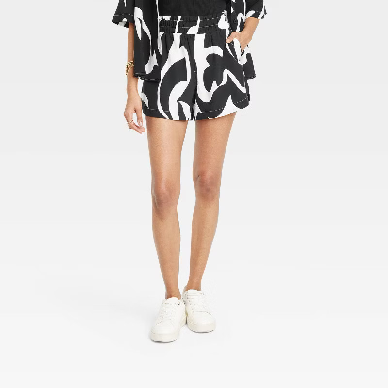 Women's High-Rise Pull-On Crepe Shorts - A New Day™ | Target