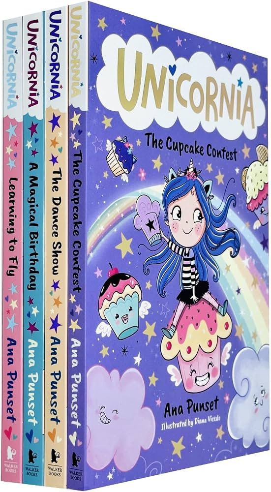 Unicornia Series 4 Books Collection Set By Ana Punset (Learning to Fly, A Magical Birthday, The C... | Amazon (UK)