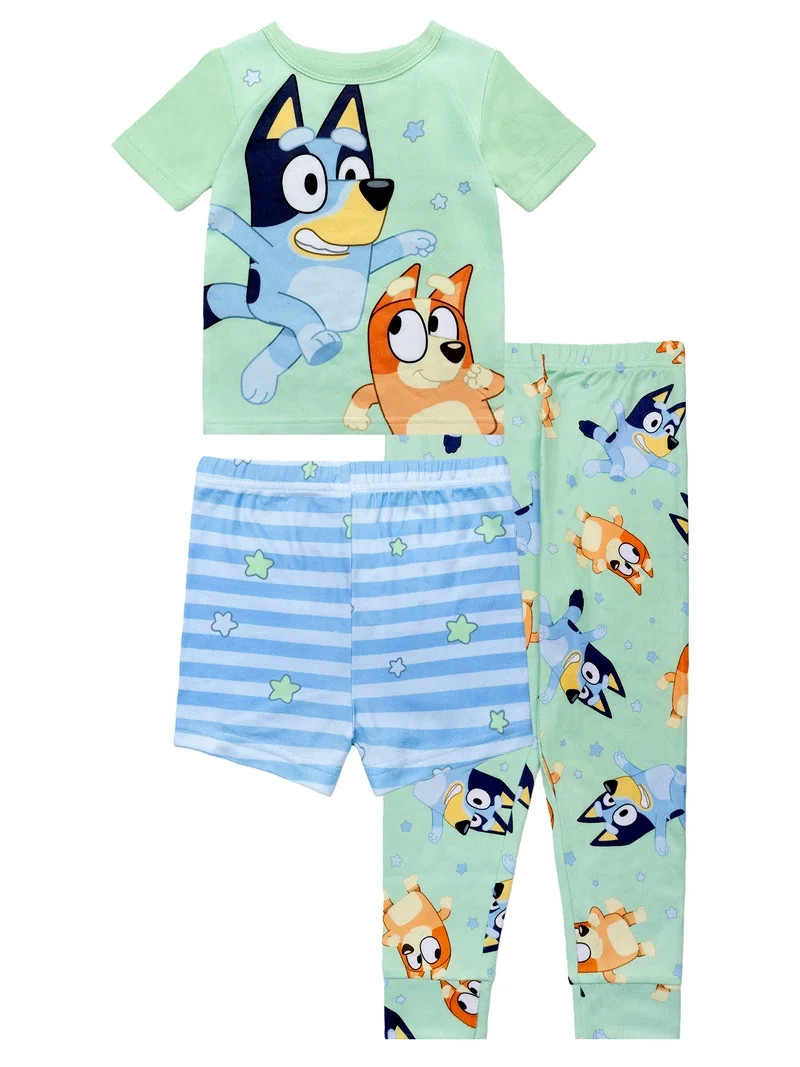 Character Toddler Top, Pants and Shorts Pajama Set, 3-Piece, Sizes 12M-5T | Walmart (US)