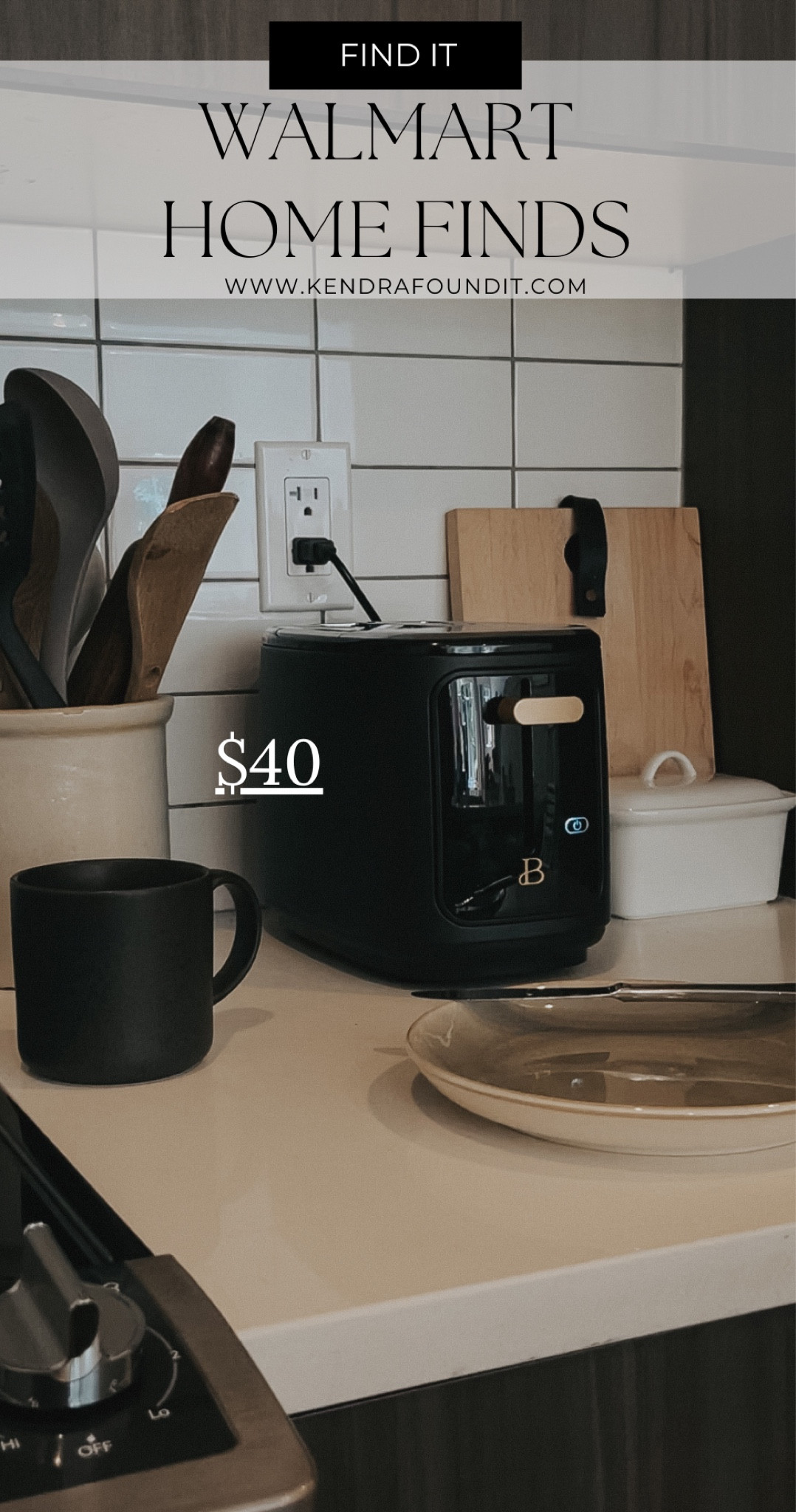 Your kitchen appliances can be CUTE! ❤️Yup, aesthetic kitchen appliances exist, and this Beautiful by Drew Barrymore toaster is $40 at Walmart. I have the black sesame, but it also comes in white, blue, grey, purple, and green. It goes perfectly with my modern traditional kitchen and I love how it matches with the rest of my small appliances. 

#WalmartPartner #walmarthome #moderntraditional #beautiful  #beautifulbydrew #transitionalhome #homedecor #walmartfinds #walmarthaul #walmart #moderntraditional #viral #musthave #decorating. Decorating on budget. Walmart finds. Walmart home finds. The best Walmart finds. Walmart home haul. Walmart haul. Walmart must haves. #walmartdeals #walmartshopping esthetic toaster. Aesthetic small appliances. Stylish small appliances. Aesthetic toaster. Black toaster. White toaster. Green toaster. Stylish toaster. Purple toaster. Blue toaster. 

#LTKunder50 #LTKFind #LTKhome