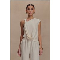 Violeta Asymmetric Top - Ivory I MESHKI I Size XXS | MESHKI US