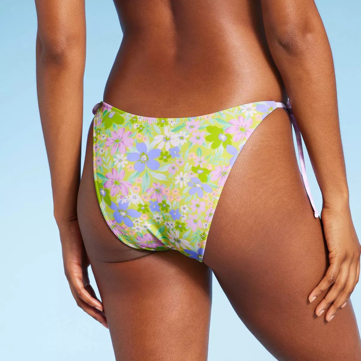 Women's Reversible Side-Tie Extra High Leg Extra Cheeky Bikini Bottom - Wild Fable™ | Target