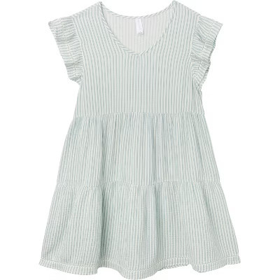 Modern Moments™ by Gerber Mommy and Me Adult Girls' Gauze Dress, Teal Stripe, Medium | Target