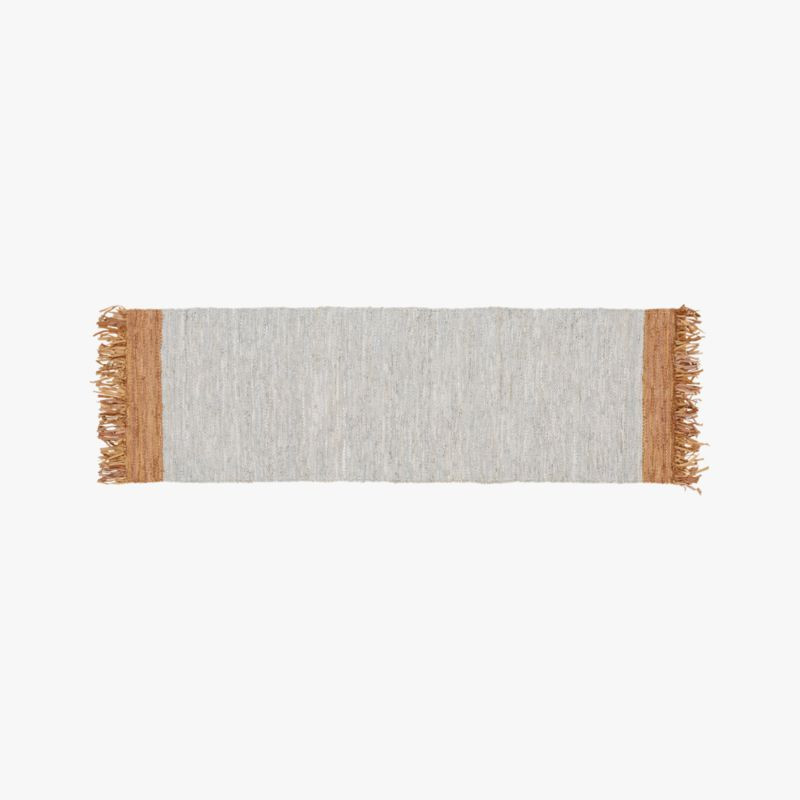 Natural Leather Dressage Runner 2.5'x8' + Reviews | CB2 | CB2