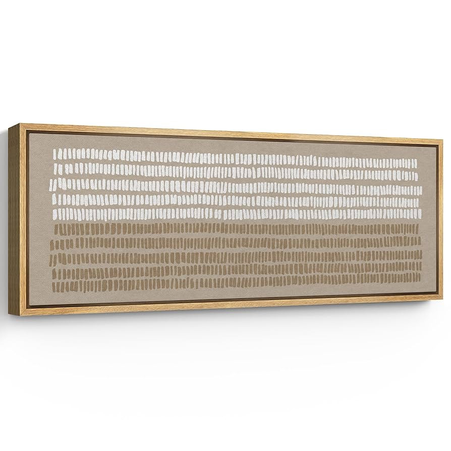 SIGNFORD Large Framed Canvas Print Wall Art Modern Abstract Art with Textured Lines Illustrations... | Amazon (US)