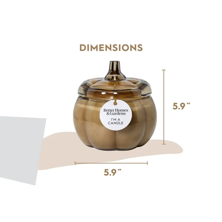 Better Homes & Gardens 3-Wick 30 oz Glass Jar Candle, Pumpkin Snickerdoodle Swirl | Walmart (US)