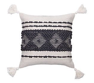 Foreside Home & Garden 18"" x 18"" Handwoven Tucs on Pillow | QVC