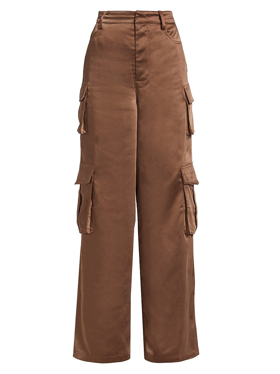 Women's The Satin Cargo Pants - Macchiato - Size 2 | Saks Fifth Avenue