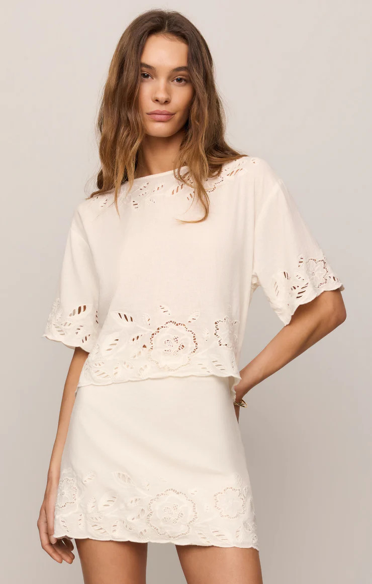 Daya Embroidered Linen Top | Z Supply