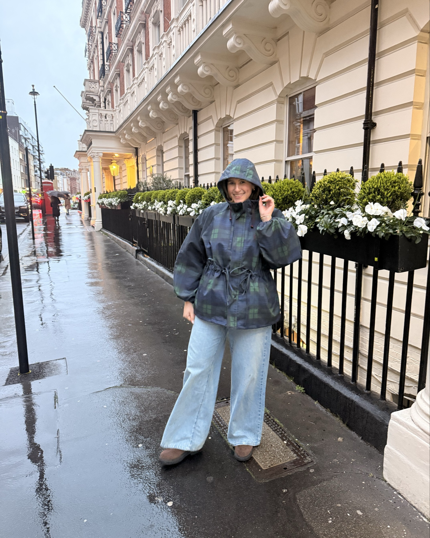 A wet & rainy Mother’s Day wearing The rain jacket that doesn't look like a rain jacket ☔️  

#LTKeurope #LTKjeans #LTKspring