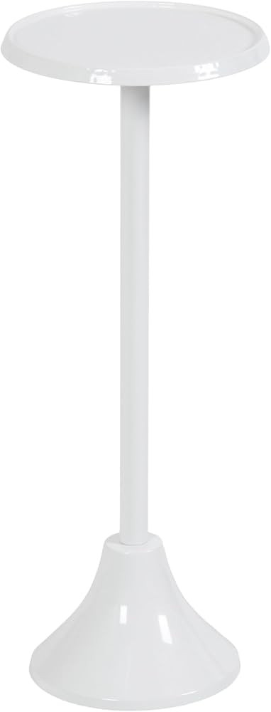 Kate and Laurel Sanzo Modern Metal Pedestal Drink Table, 9 x 9 x 23, White, Decorative Martini Ta... | Amazon (US)