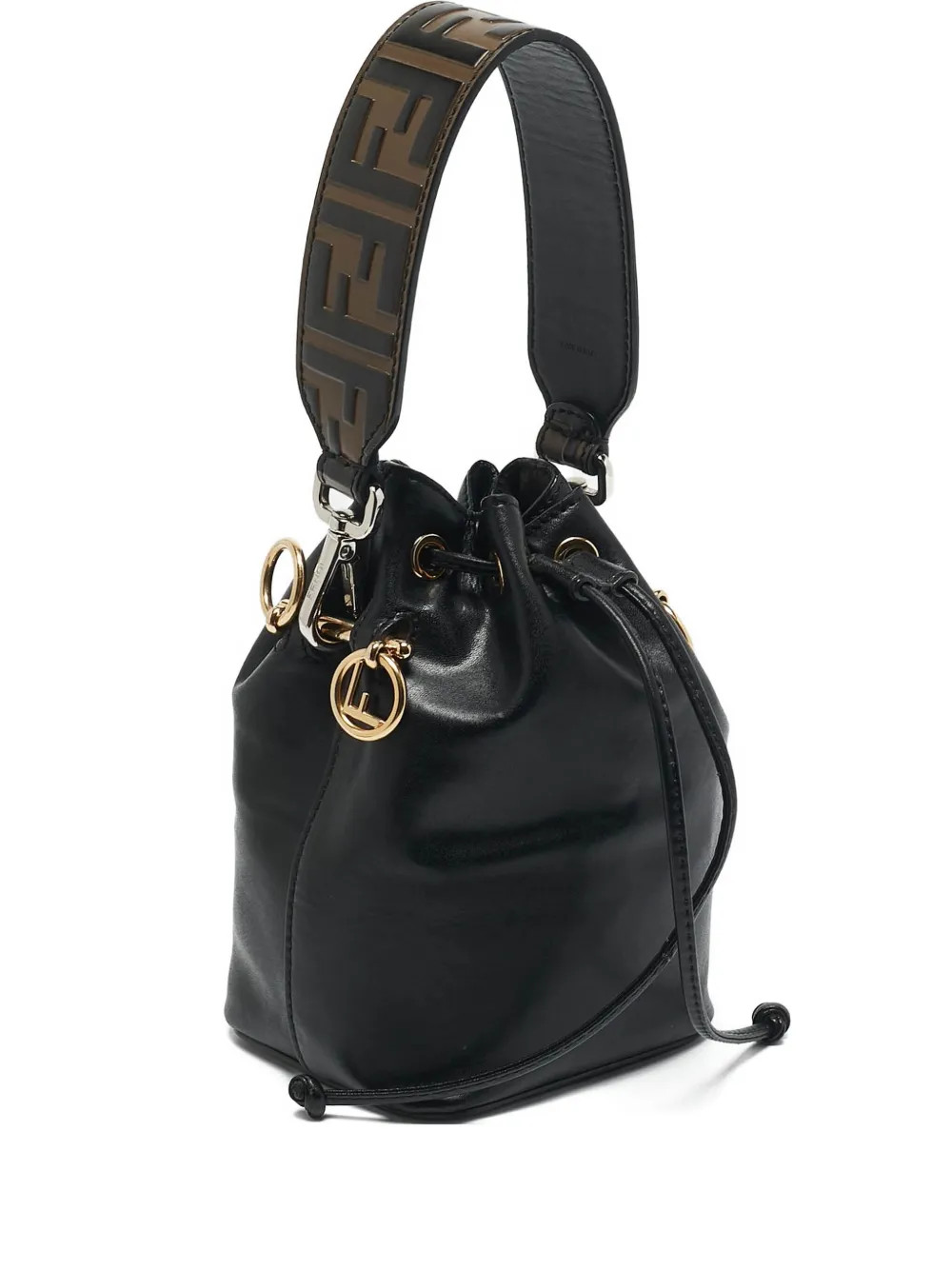 Fendi Pre-Owned leather bucket bag - Black | Farfetch Global