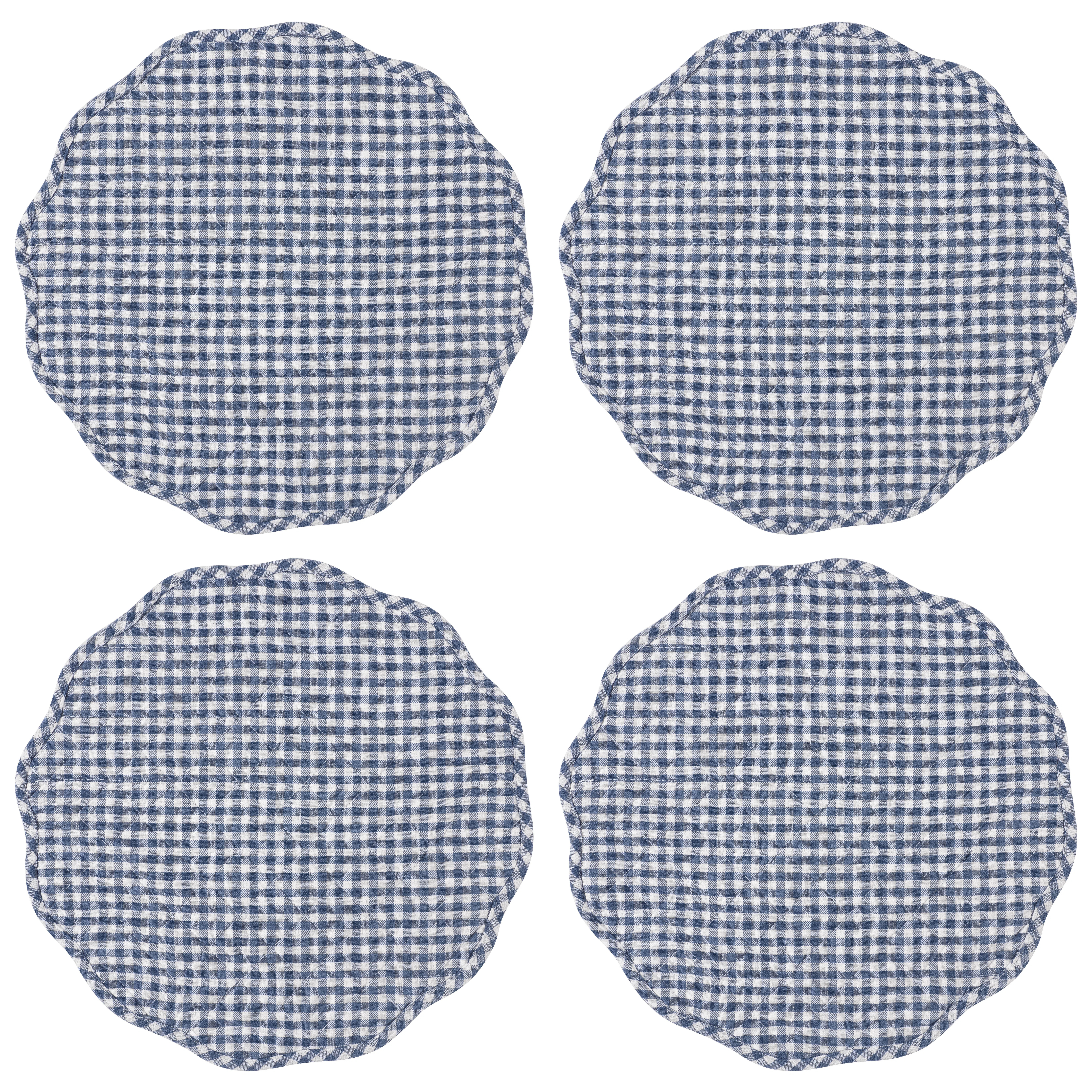 Set of 4 Gracie Oaks Farmhouse Quilt Placemats (Set of 4) | Birch Lane