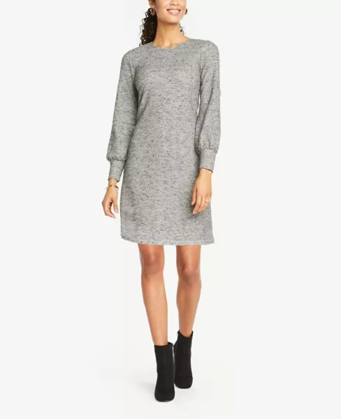 Balloon Sleeve Tweed Dress | Ann Taylor Factory