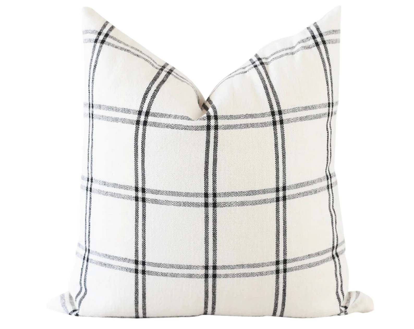 Plaid Pillow Cover Black and White Pillow Cover 20x20 | Etsy | Etsy (US)