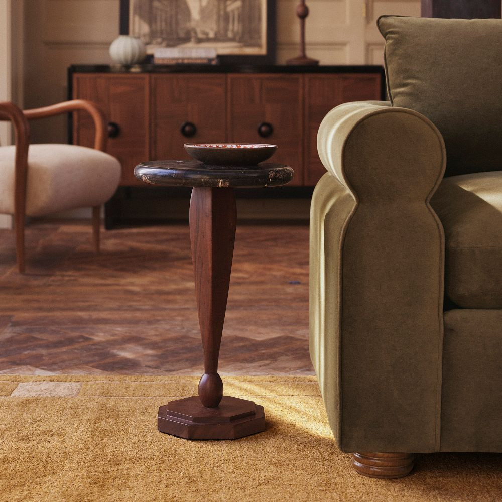 Pierce & Ward Marble Drink Table (13") | West Elm (US)